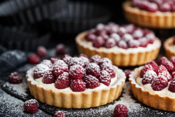 Tarte aux framboises