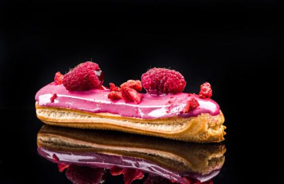 Eclair framboise artisanal